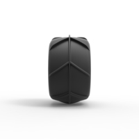 Diecast Dune buggy rear tire 27 Scale 1:25 - Thumbnail 4