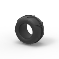 Diecast Dune buggy rear tire 27 Scale 1:25 - Thumbnail 7