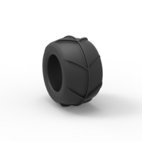 Diecast Dune buggy rear tire 27 Scale 1:25 - Thumbnail 8