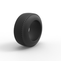 Diecast Dune buggy rear tire 28 Scale 1:25 - Thumbnail 2