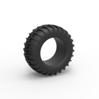 Diecast Dune buggy rear tire 29 Scale 1:25 - Thumbnail 1