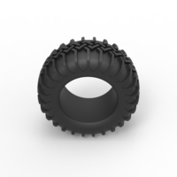 Diecast Dune buggy rear tire 29 Scale 1:25 - Thumbnail 6