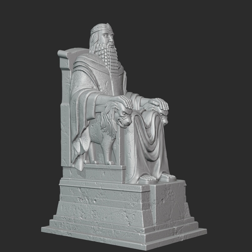 King on the Crossroads Statue  3D Print 493656