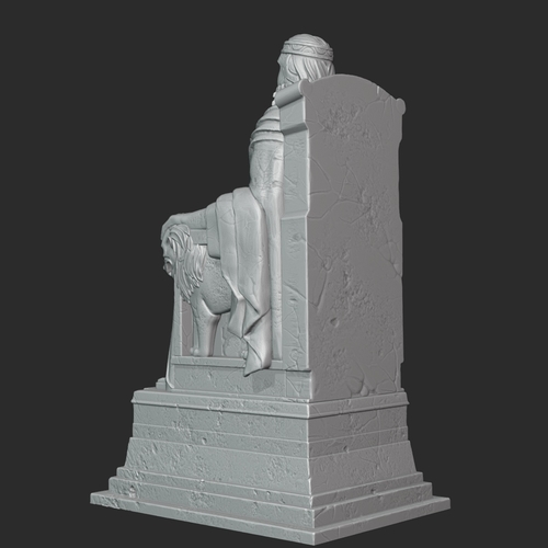 King on the Crossroads Statue  3D Print 493657