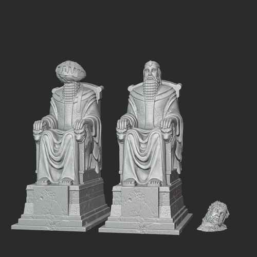 King on the Crossroads Statue  3D Print 493662