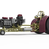 Pulling tractor 3 V8 Version 5 Scale 1:25 - Thumbnail 2