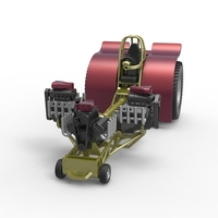 Pulling tractor 3 V8 Version 5 Scale 1:25 - Thumbnail 3