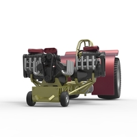 Pulling tractor 3 V8 Version 5 Scale 1:25 - Thumbnail 4