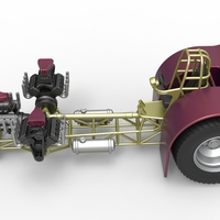 Pulling tractor 3 V8 Version 5 Scale 1:25 - Thumbnail 8