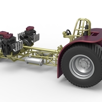 Pulling tractor 3 V8 Version 5 Scale 1:25 - Thumbnail 10