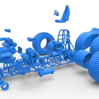 Pulling tractor 3 V8 Version 5 Scale 1:25 - Thumbnail 14