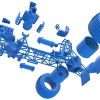 Pulling tractor 3 V8 Version 5 Scale 1:25 - Thumbnail 16