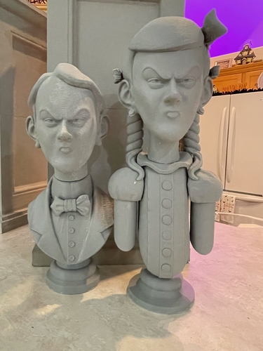 Haunted Mansion The Twins 3D Printable Busts 3D Print 493703