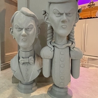 Haunted Mansion The Twins 3D Printable Busts - Thumbnail 25
