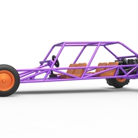 Diecast old school Sand Rail buggy Version 3 Scale 1:25 - Thumbnail 2