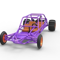 Diecast old school Sand Rail buggy Version 3 Scale 1:25 - Thumbnail 3