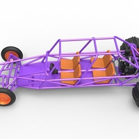 Diecast old school Sand Rail buggy Version 3 Scale 1:25 - Thumbnail 8