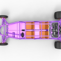 Diecast old school Sand Rail buggy Version 3 Scale 1:25 - Thumbnail 9