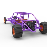 Diecast old school Sand Rail buggy Version 3 Scale 1:25 - Thumbnail 11