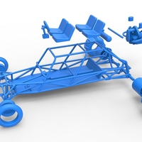 Diecast old school Sand Rail buggy Version 3 Scale 1:25 - Thumbnail 14