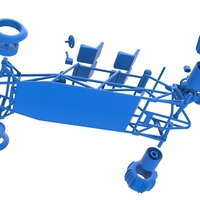 Diecast old school Sand Rail buggy Version 3 Scale 1:25 - Thumbnail 15