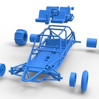 Diecast old school Sand Rail buggy Version 3 Scale 1:25 - Thumbnail 16