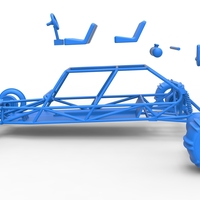 Diecast old school Sand Rail buggy Version 3 Scale 1:25 - Thumbnail 17