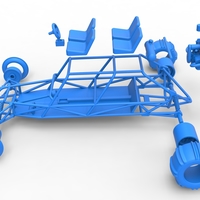 Diecast old school Sand Rail buggy Version 3 Scale 1:25 - Thumbnail 18