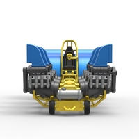 Pulling tractor with 6 engines V8 Scale 1:25 - Thumbnail 7