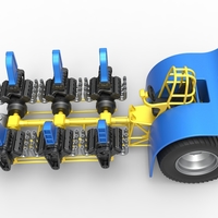 Pulling tractor with 6 engines V8 Scale 1:25 - Thumbnail 9