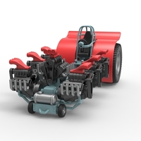 Pulling tractor with 7 engines V8 Scale 1:25 - Thumbnail 4