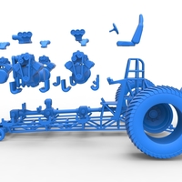 Pulling tractor with 7 engines V8 Scale 1:25 - Thumbnail 19