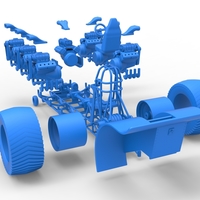 Pulling tractor with 7 engines V8 Scale 1:25 - Thumbnail 21