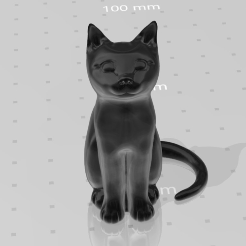 Cat Sculpture (No supports needed) 3D Print 493949