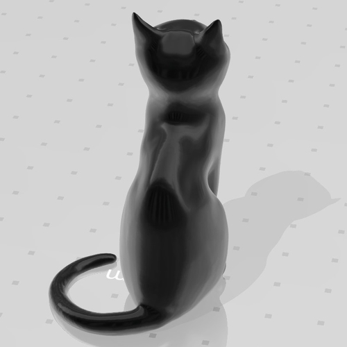 Cat Sculpture (No supports needed) 3D Print 493950