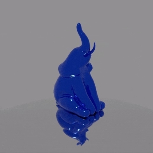 Elephant Sculpture (No supports needed) 3D Print 493957