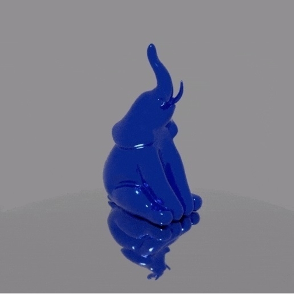 Medium Elephant Sculpture (No supports needed) 3D Printing 493957