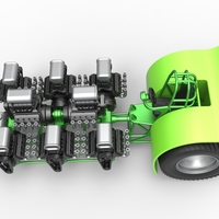 Pulling tractor with 8 engines V8 Scale 1:25 - Thumbnail 9