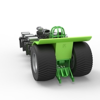 Pulling tractor with 8 engines V8 Scale 1:25 - Thumbnail 12