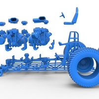 Pulling tractor with 8 engines V8 Scale 1:25 - Thumbnail 19