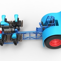 Pulling tractor with 5 engines V8 Version 3 Scale 1:25 - Thumbnail 9