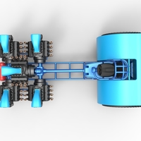 Pulling tractor with 5 engines V8 Version 3 Scale 1:25 - Thumbnail 10