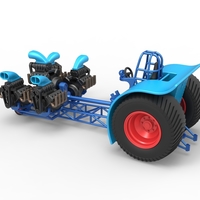 Pulling tractor with 5 engines V8 Version 3 Scale 1:25 - Thumbnail 11