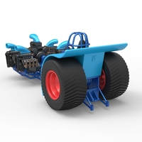 Pulling tractor with 5 engines V8 Version 3 Scale 1:25 - Thumbnail 12