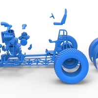 Pulling tractor with 5 engines V8 Version 3 Scale 1:25 - Thumbnail 19