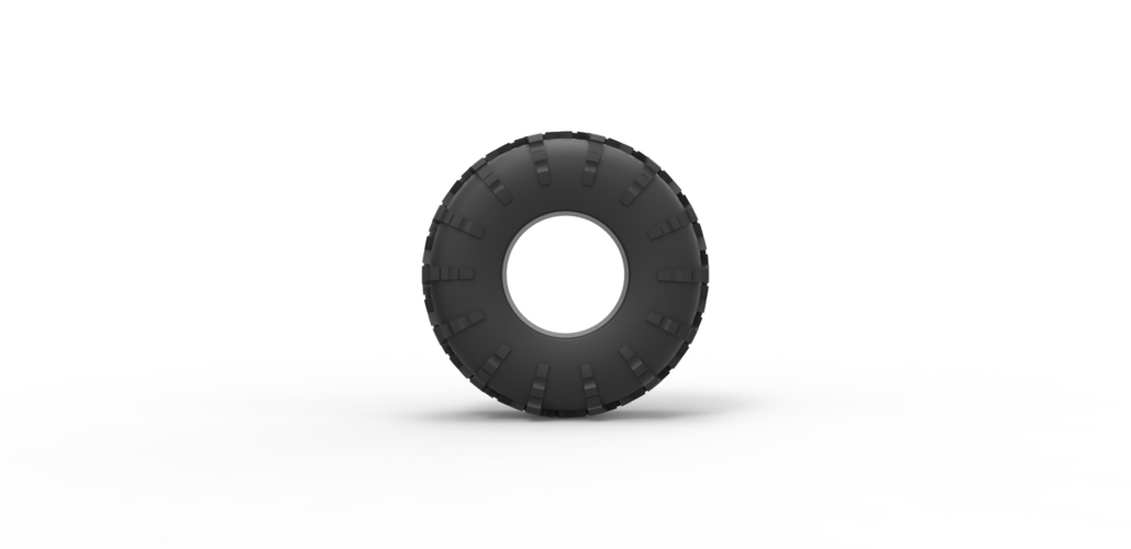 Offroad tire 56 Scale 1:25 3D Print 494066