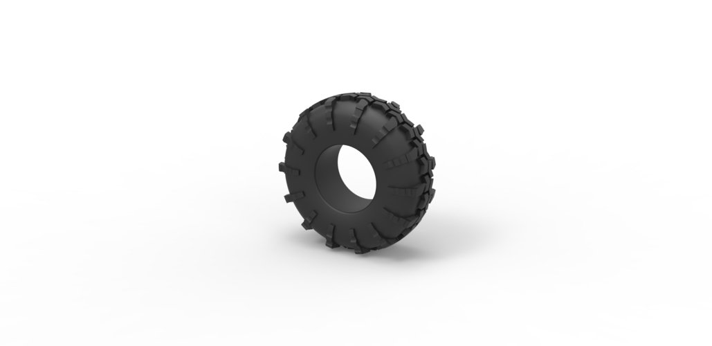 Offroad tire 56 Scale 1:25 3D Print 494068