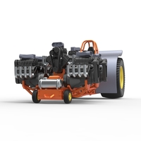 Pulling tractor with 6 engines V8 Version 2 Scale 1:25 - Thumbnail 5