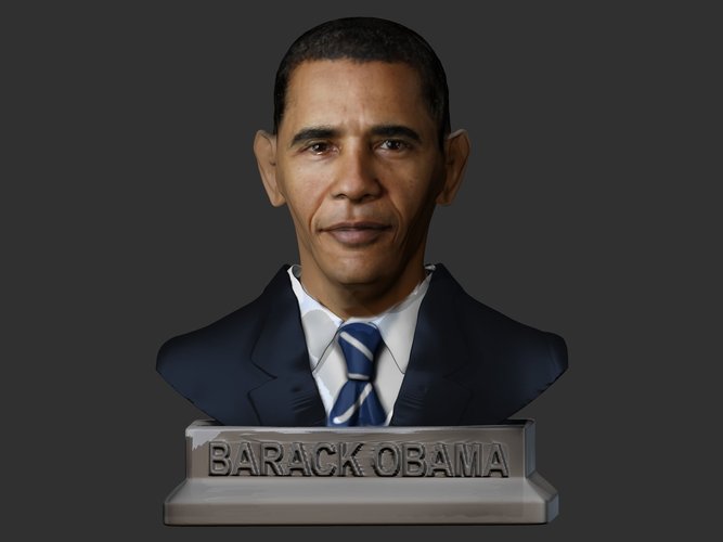 Barack Obama Bust 3D Print 49419