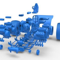 Pulling tractor with 6 engines V8 Version 2 Scale 1:25 - Thumbnail 18